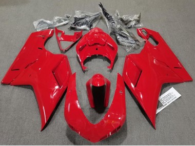 Plain Gloss Red 2007-2012 Ducati 848 1098 1198 Motorcycle Fairings