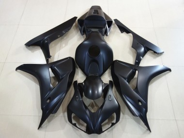 Plain Matte Black 2006-2007 Honda CBR1000RR Motorcycle Fairings