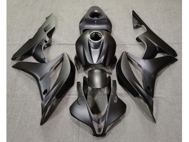 Plain Matte Black 2007-2008 Honda CBR600RR Motorcycle Fairings