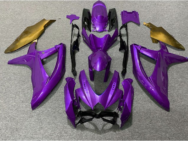 Purple and Gold 2008-2010 Suzuki GSXR 600-750 Motorcycle Fairings Purple and Gold 2008-2010 Suzuki GSXR 600-750 Motorcycle Fairings