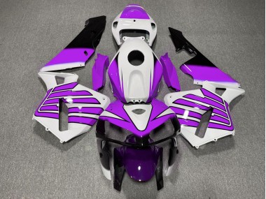Purple and White Wings 2005-2006 Honda CBR600RR Motorcycle Fairings