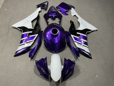 Purple Black and White OEM Style 2008-2016 Yamaha R6 Motorcycle Fairings