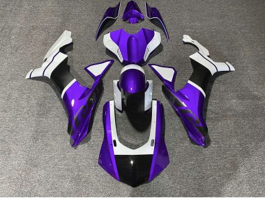 Purple & Carbon Fiber Accents 2015-2019 Yamaha R1 Motorcycle Fairings