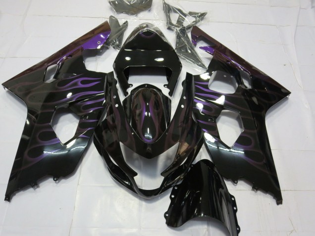 Purple Flame 2004-2005 Suzuki GSXR 600-750 Motorcycle Fairings Purple Flame 2004-2005 Suzuki GSXR 600-750 Motorcycle Fairings