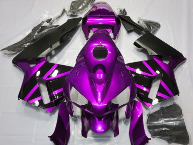 Purple & Gloss Black Design 2005-2006 Honda CBR600RR Motorcycle Fairings