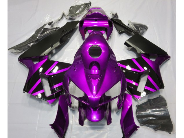 Purple & Gloss Black Design 2005-2006 Honda CBR600RR Motorcycle Fairings Purple & Gloss Black Design 2005-2006 Honda CBR600RR Motorcycle Fairings