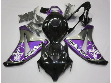 Purple on Black Custom 2008-2011 Honda CBR1000RR Motorcycle Fairings