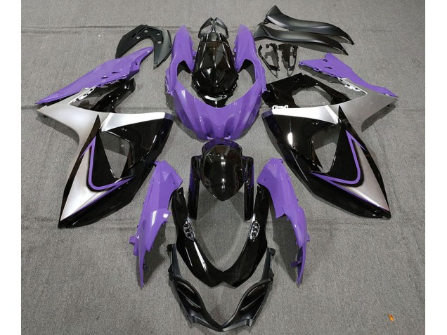 Purple Silver and Black 2009-2016 Suzuki GSXR 1000 Motorcycle Fairings Purple Silver and Black 2009-2016 Suzuki GSXR 1000 Motorcycle Fairings