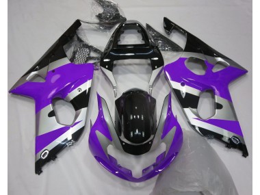 Purple Silver OEM Style 2000-2002 Suzuki GSXR 1000 Motorcycle Fairings