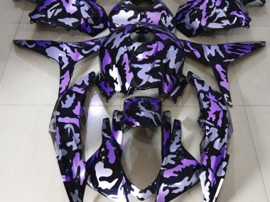 Purple Snow Camo 2009-2012 Honda CBR600RR Motorcycle Fairings