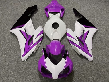 Purple White and Black Gloss 2004-2005 Honda CBR1000RR Motorcycle Fairings