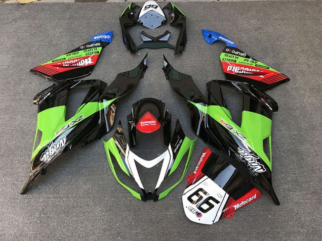 Racing Style Green 2013-2018 Kawasaki ZX6R Motorcycle Fairings Racing Style Green 2013-2018 Kawasaki ZX6R Motorcycle Fairings