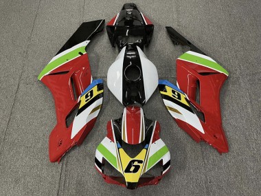Red 6 2004-2005 Honda CBR1000RR Motorcycle Fairings