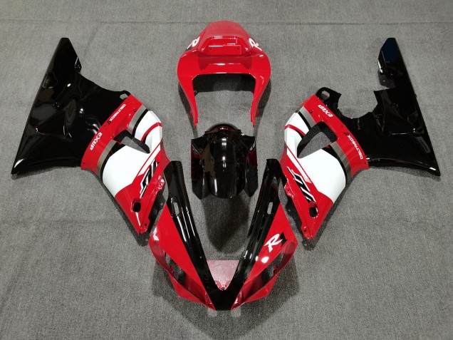 Red and Black 2000-2001 Yamaha R1 Motorcycle Fairings Red and Black 2000-2001 Yamaha R1 Motorcycle Fairings
