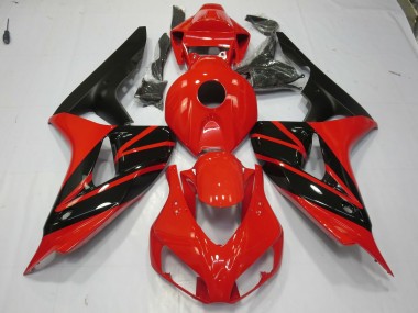 Red and Black 2006-2007 Honda CBR1000RR Motorcycle Fairings