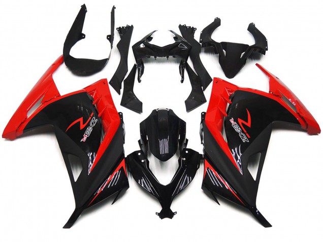 Red and Black Gloss 2013-2018 Kawasaki Ninja 300 Motorcycle Fairings Red and Black Gloss 2013-2018 Kawasaki Ninja 300 Motorcycle Fairings