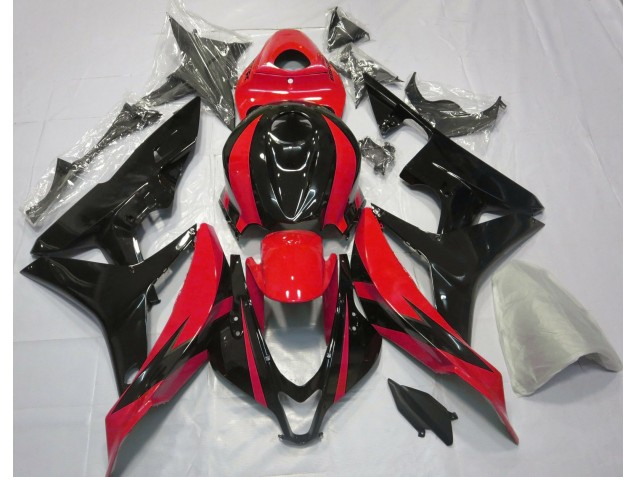 Red and Black OEM Design 2007-2008 Honda CBR600RR Motorcycle Fairings Red and Black OEM Design 2007-2008 Honda CBR600RR Motorcycle Fairings