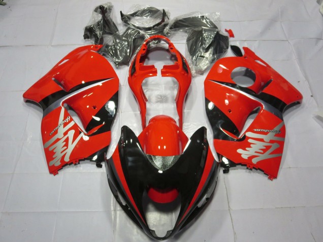 Red and Black Silver Decal 1997-2007 Suzuki GSXR 1300 Motorcycle Fairings Red and Black Silver Decal 1997-2007 Suzuki GSXR 1300 Motorcycle Fairings