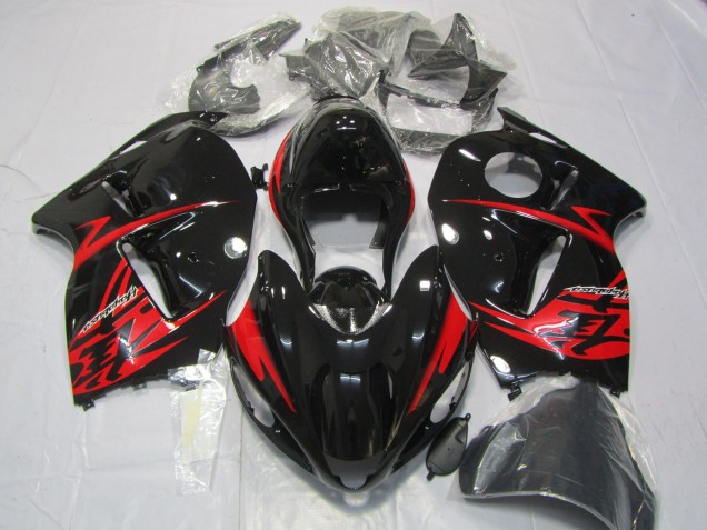 Red and Gloss Black 1997-2007 Suzuki GSXR 1300 Motorcycle Fairings Red and Gloss Black 1997-2007 Suzuki GSXR 1300 Motorcycle Fairings