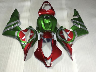 Red and Green Captain America 2007-2008 Honda CBR600RR Motorcycle Fairings