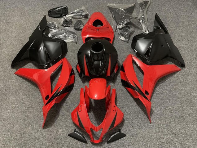 Red and Matte Black 2009-2012 Honda CBR600RR Motorcycle Fairings Red and Matte Black 2009-2012 Honda CBR600RR Motorcycle Fairings