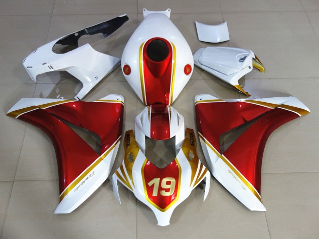 Red and White 19 2008-2011 Honda CBR1000RR Motorcycle Fairings Red and White 19 2008-2011 Honda CBR1000RR Motorcycle Fairings