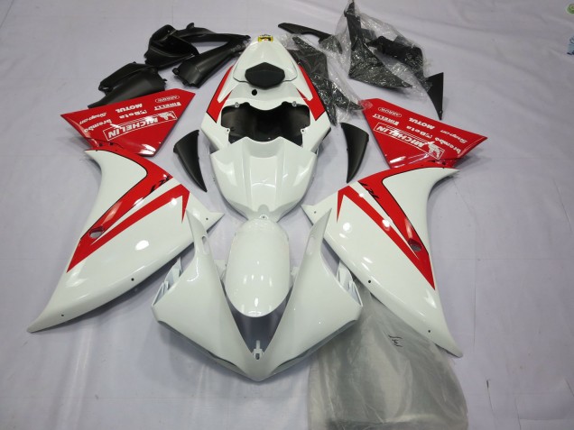 Red and White 2013-2014 Yamaha R1 Motorcycle Fairings Red and White 2013-2014 Yamaha R1 Motorcycle Fairings
