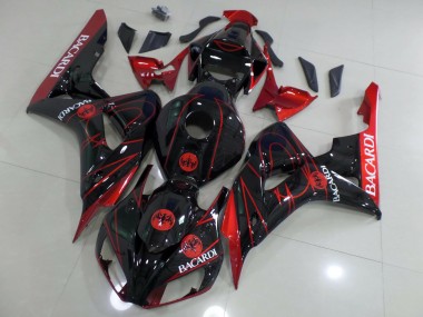 Red Bacardi 2006-2007 Honda CBR1000RR Motorcycle Fairings