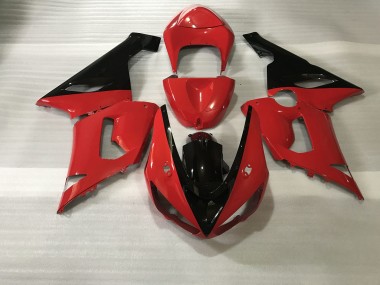 Red & Black 2005-2006 Kawasaki ZX6R Motorcycle Fairings