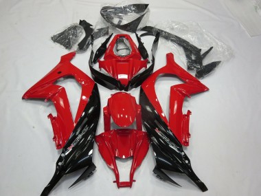 Red Black Gloss 2011-2015 Kawasaki ZX10R Motorcycle Fairings
