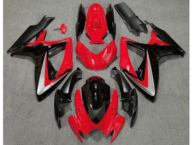 Red Black OEM Style 2006-2007 Suzuki GSXR 600-750 Motorcycle Fairings