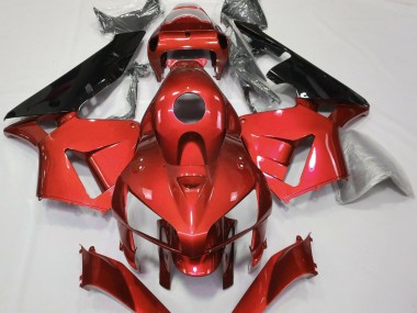 Red CBR Style 2005-2006 Honda CBR600RR Motorcycle Fairings