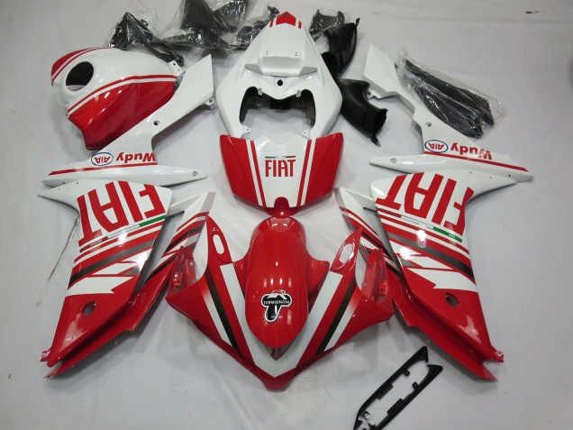 Red Fiat 2007-2008 Yamaha R1 Motorcycle Fairings Red Fiat 2007-2008 Yamaha R1 Motorcycle Fairings