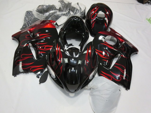 Red Flame 1997-2007 Suzuki GSXR 1300 Motorcycle Fairings Red Flame 1997-2007 Suzuki GSXR 1300 Motorcycle Fairings