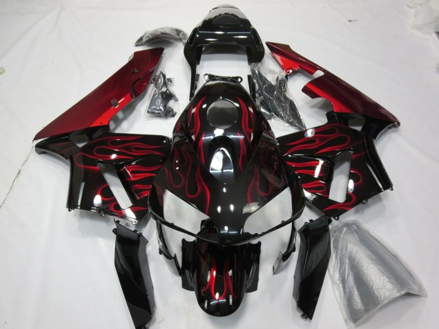 Red Flame 2003-2004 Honda CBR600RR Motorcycle Fairings Red Flame 2003-2004 Honda CBR600RR Motorcycle Fairings