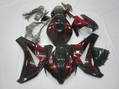 Red Flame 2008-2011 Honda CBR1000RR Motorcycle Fairings