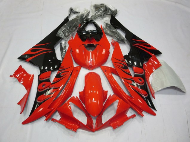 Red Flame 2008-2016 Yamaha R6 Motorcycle Fairings Red Flame 2008-2016 Yamaha R6 Motorcycle Fairings