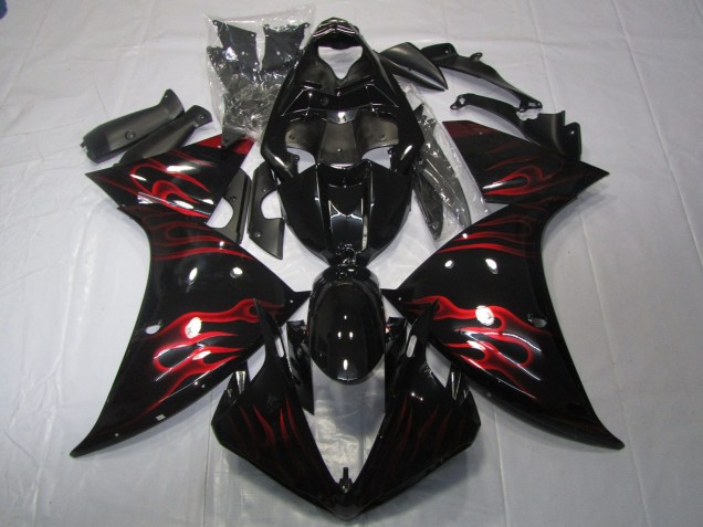 Red Flame 2009-2012 Yamaha R1 Motorcycle Fairings Red Flame 2009-2012 Yamaha R1 Motorcycle Fairings