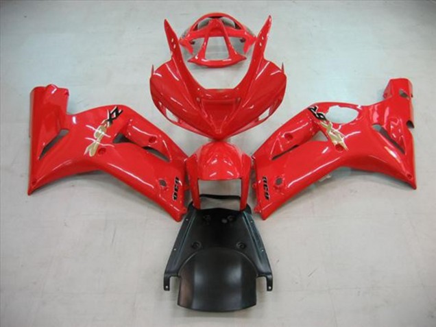 Red Gloss 2003-2004 Kawasaki ZX6R Motorcycle Fairings Red Gloss 2003-2004 Kawasaki ZX6R Motorcycle Fairings