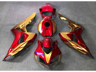 Red & Gold 2006-2007 Honda CBR1000RR Motorcycle Fairings