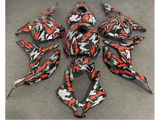 Red Grey Camo 2009-2012 Honda CBR600RR Motorcycle Fairings Red Grey Camo 2009-2012 Honda CBR600RR Motorcycle Fairings