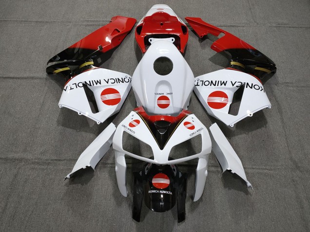 Red KM 2005-2006 Honda CBR600RR Motorcycle Fairings Red KM 2005-2006 Honda CBR600RR Motorcycle Fairings