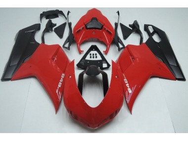 Red Matte Black 2007-2012 Ducati 848 1098 1198 Motorcycle Fairings