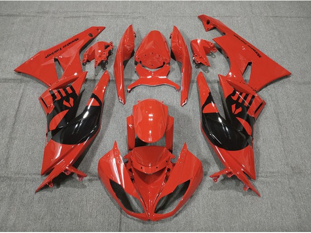 Red Punisher 2009-2012 Kawasaki ZX6R Motorcycle Fairings Red Punisher 2009-2012 Kawasaki ZX6R Motorcycle Fairings