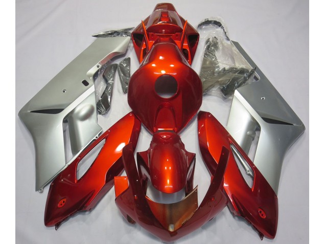 Red Silver 2004-2005 Honda CBR1000RR Motorcycle Fairings Red Silver 2004-2005 Honda CBR1000RR Motorcycle Fairings