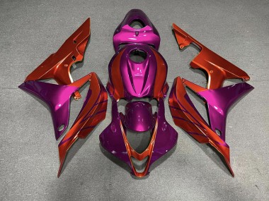 Red & Violet 2007-2008 Honda CBR600RR Motorcycle Fairings