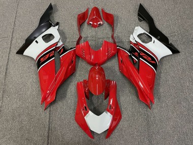 Red White and Black 2017-2019 Yamaha R6 Motorcycle Fairings