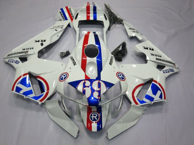 Repsol 69 2003-2004 Honda CBR600RR Motorcycle Fairings Repsol 69 2003-2004 Honda CBR600RR Motorcycle Fairings