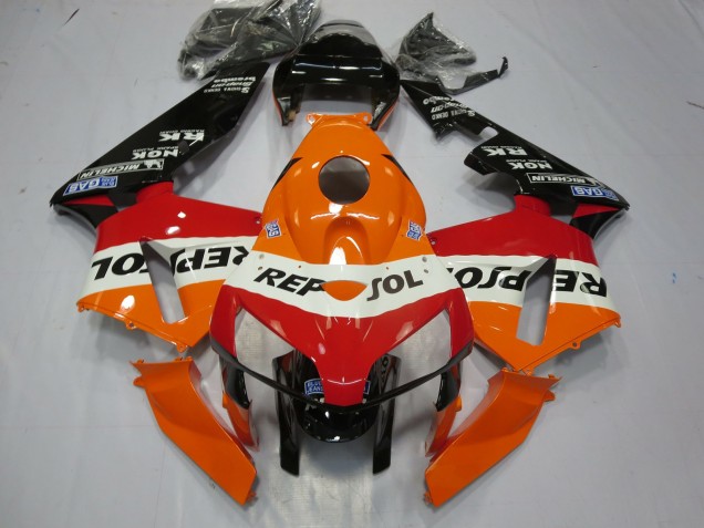 Repsol Design 2005-2006 Honda CBR600RR Motorcycle Fairings Repsol Design 2005-2006 Honda CBR600RR Motorcycle Fairings