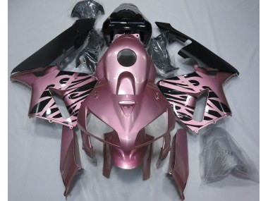 Rose Pink Flame 2005-2006 Honda CBR600RR Motorcycle Fairings